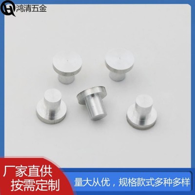 廠家加工不銹鋼鉚釘子母鉚釘平頭實(shí)心冷鐓鉚釘不銹鐵空心鉚釘配件